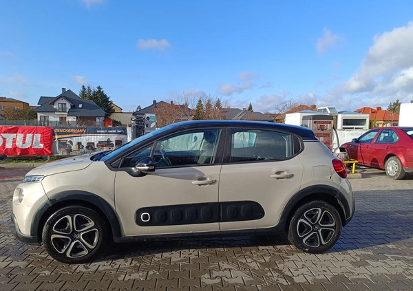 Citroen C3 cena 48000 przebieg: 97000, rok produkcji 2019 z Chełm małe 742